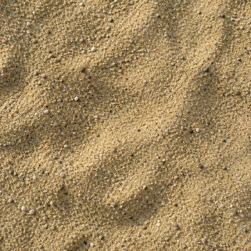 Close-up van fijn geel zand